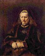 Portrat einer sitzenden alten Frau Rembrandt Peale